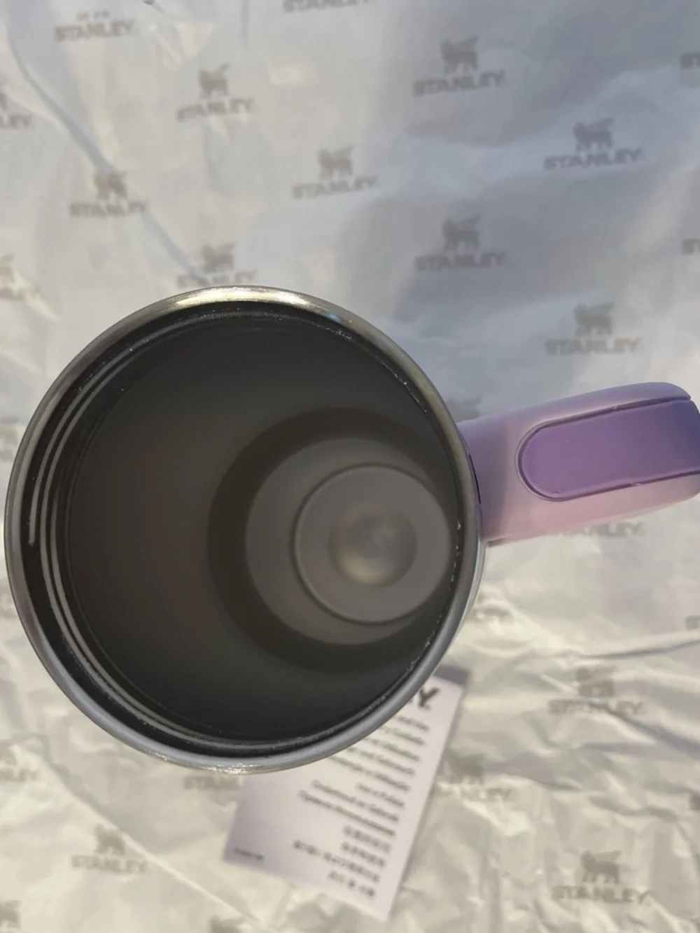 Custom Stanley 40oz Light Purple Travel Tumbler with Handle